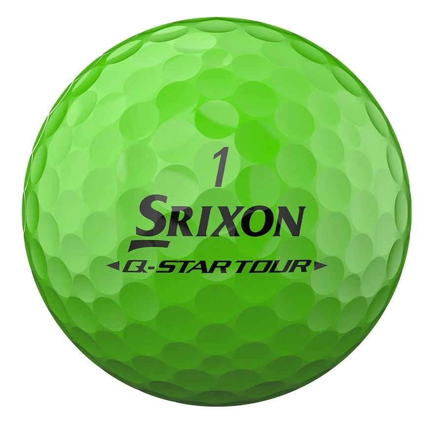 Srixon Q-Star Tour Divide Golfbälle, weiss/limettengrün