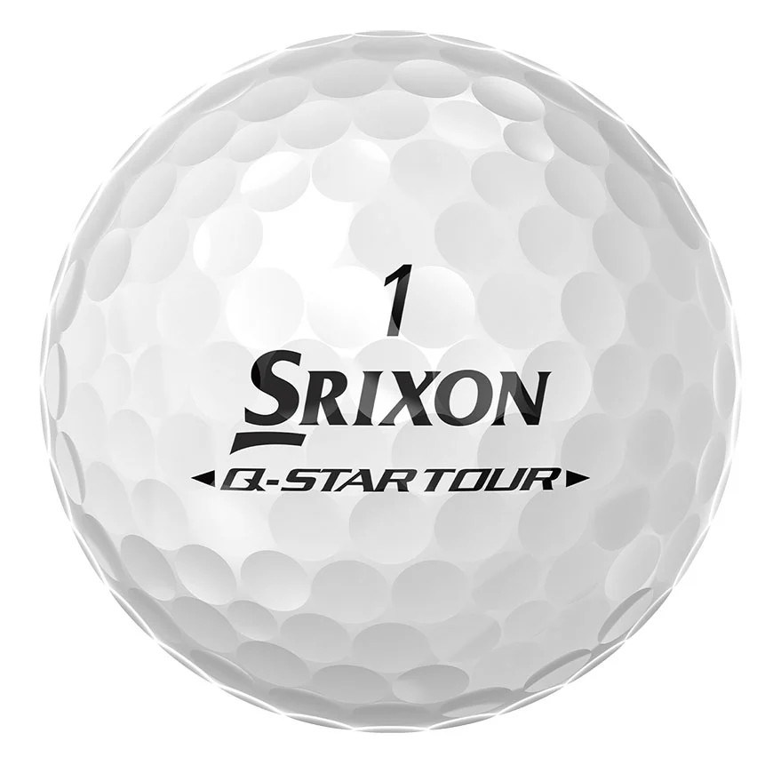Srixon Q-Star Tour Divide Golfbälle, weiss/limettengrün