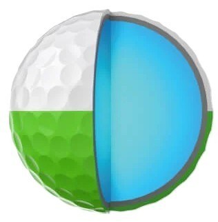 Srixon Q-Star Tour Divide Golfbälle, weiss/limettengrün