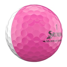 Srixon Q-Star Tour Divide Golfbälle, weiss/rosa