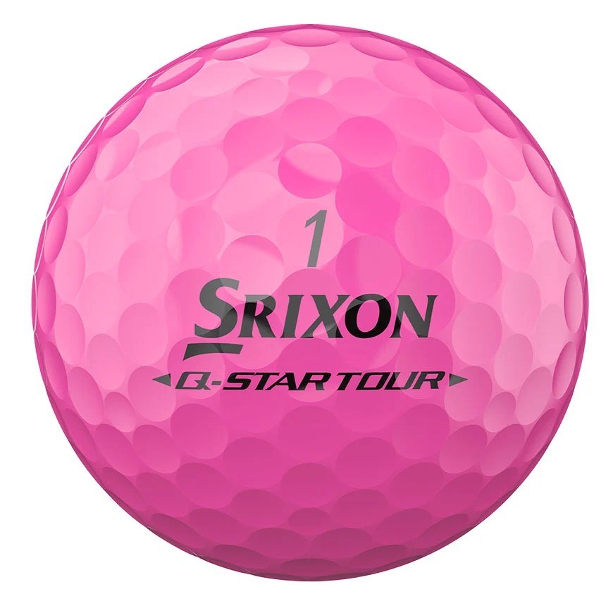 Srixon Q-Star Tour Divide Golfbälle, weiss/rosa