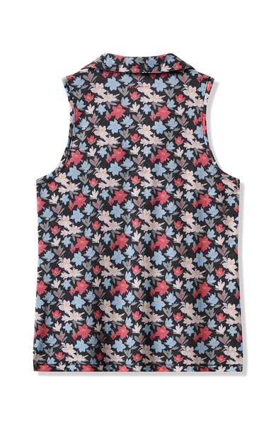 Travis Mathew Course Time Damen Poloshirt, black/floral