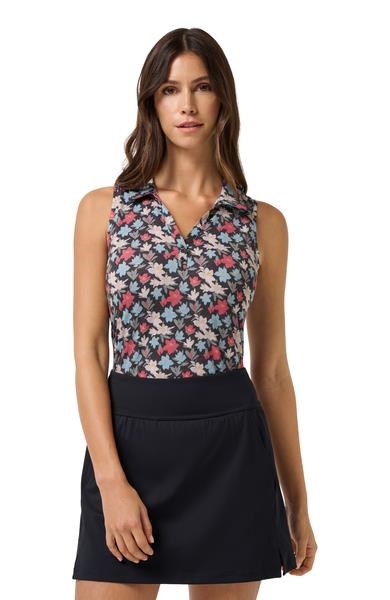 Travis Mathew Course Time Damen Poloshirt, black/floral