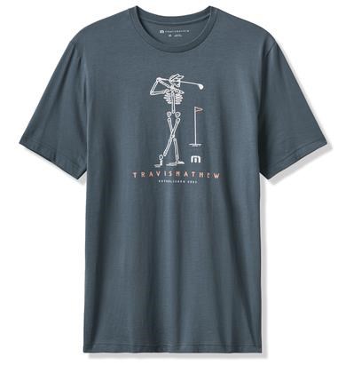 Travis Mathew Lost Swing Tee Herren T- Schirt, mood indigo/vintage indigo