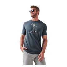 Travis Mathew Lost Swing Tee Herren T- Schirt, mood indigo/vintage indigo