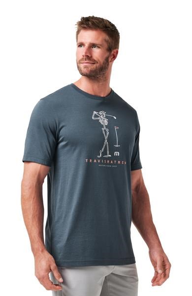 Travis Mathew Lost Swing Tee Herren T- Schirt, mood indigo/vintage indigo