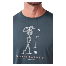 Travis Mathew Lost Swing Tee Herren T- Schirt, mood indigo/vintage indigo