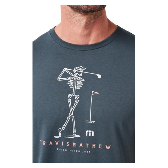 Travis Mathew Lost Swing Tee Herren T- Schirt, mood indigo/vintage indigo
