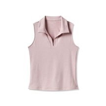 Travis Mathew Skyloft Light ärmelloses Damen-Polo, heather violet ice