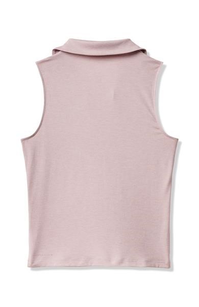 Travis Mathew Skyloft Light ärmelloses Damen-Polo, heather violet ice