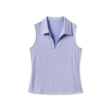 Travis Mathew Skyloft Light ärmelloses Damen-Polo, heather soft blue