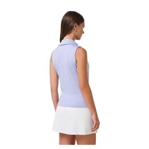 Travis Mathew Skyloft Light ärmelloses Damen-Polo, heather soft blue