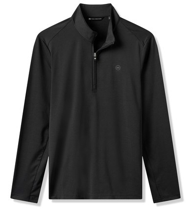 Travis Mathew Heater Pro 1/4Zip Herren Sweatshirt, schwarz