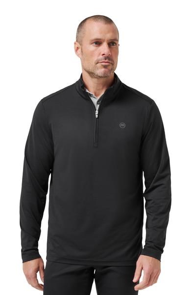 Travis Mathew Heater Pro 1/4Zip Herren Sweatshirt, schwarz