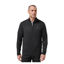 Travis Mathew Heater Pro 1/4Zip Herren Sweatshirt, schwarz