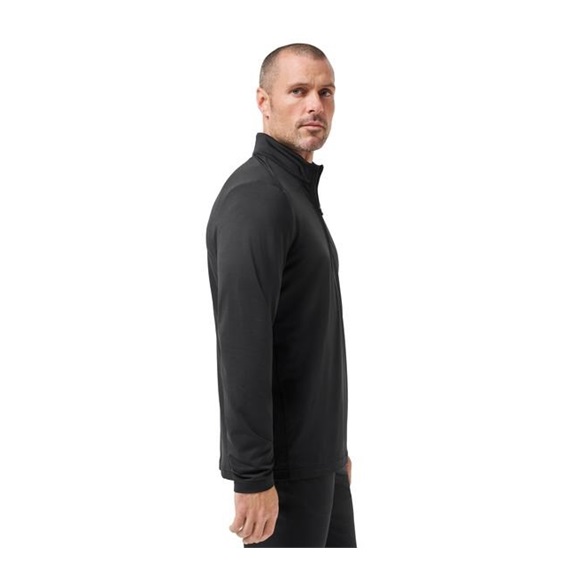 Travis Mathew Heater Pro 1/4Zip Herren Sweatshirt, schwarz