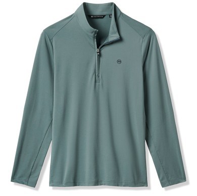 Travis Mathew Heater Pro 1/4Zip Herren Sweatshirt, balsam green