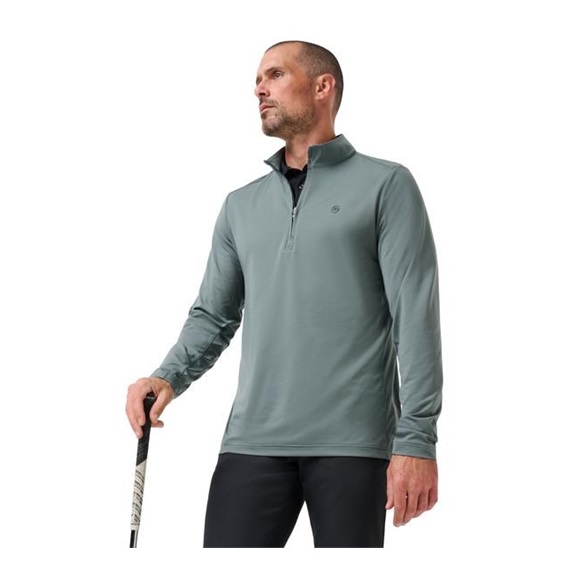 Travis Mathew Heater Pro 1/4Zip Herren Sweatshirt, balsam green