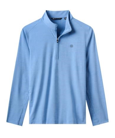 Travis Mathew Heater Pro 1/4Zip Herren Sweatshirt, pacific coast