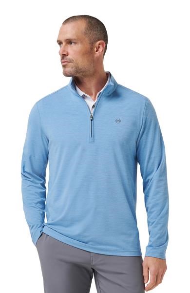 Travis Mathew Heater Pro 1/4Zip Herren Sweatshirt, pacific coast