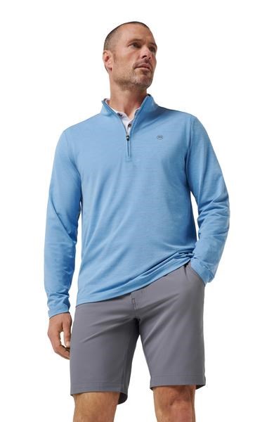 Travis Mathew Heater Pro 1/4Zip Herren Sweatshirt, pacific coast