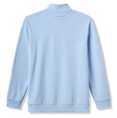 Travis Mathew CLOUD QUARTER ZIP 2.0 Hoodie Herren Sweatshirt, heather powder blue