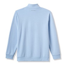 Travis Mathew CLOUD QUARTER ZIP 2.0 Hoodie Herren Sweatshirt, heather powder blue
