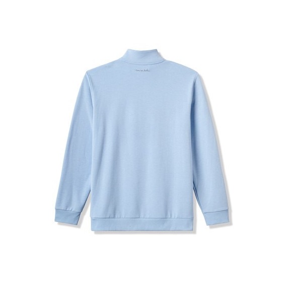 Travis Mathew CLOUD QUARTER ZIP 2.0 Hoodie Herren Sweatshirt, heather powder blue