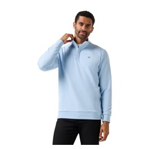Travis Mathew CLOUD QUARTER ZIP 2.0 Hoodie Herren Sweatshirt, heather powder blue