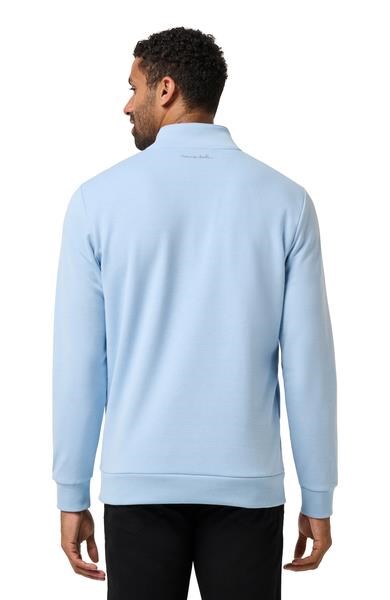 Travis Mathew CLOUD QUARTER ZIP 2.0 Hoodie Herren Sweatshirt, heather powder blue