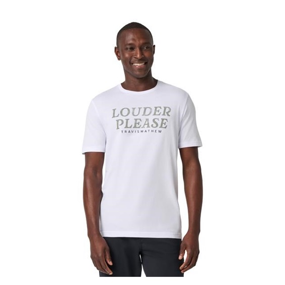 Travis Mathew Heater Pro 1/4Zip Herren T- Schirt, weiss