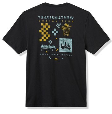 Travis Mathew Beverage Cart Tee Herren T- Schirt, schwarz