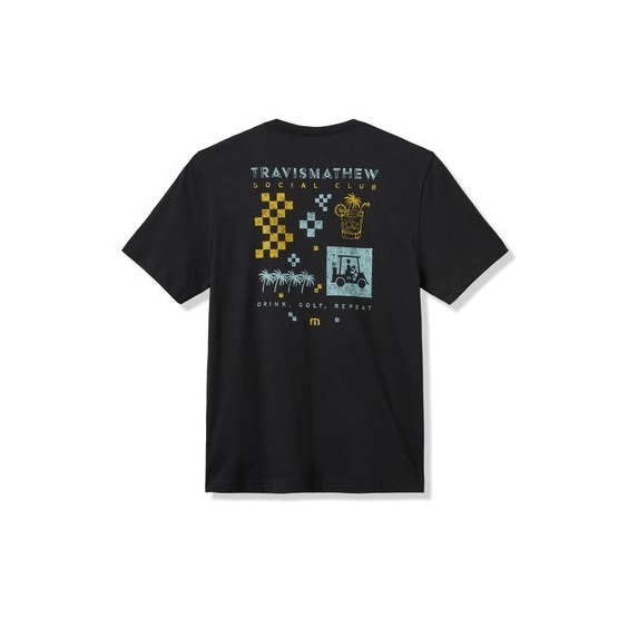 Travis Mathew Beverage Cart Tee Herren T- Schirt, schwarz