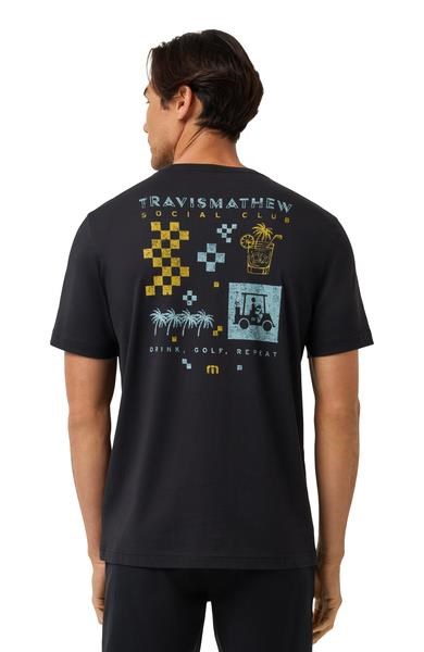 Travis Mathew Beverage Cart Tee Herren T- Schirt, schwarz