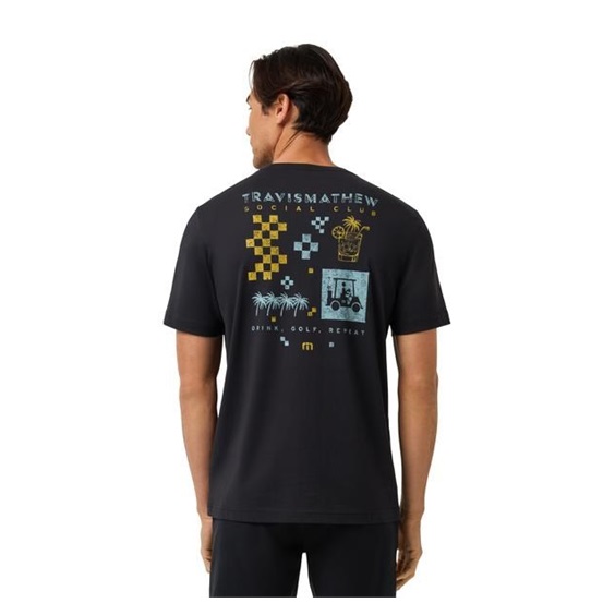 Travis Mathew Beverage Cart Tee Herren T- Schirt, schwarz