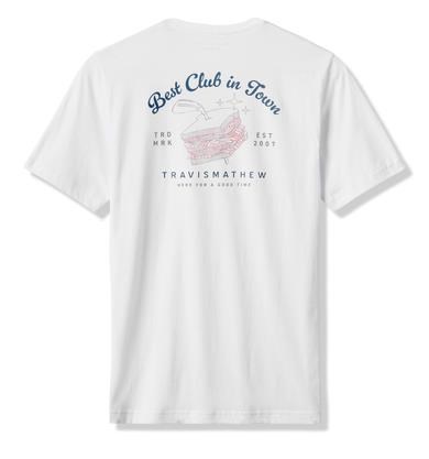 Travis Mathew Founding Member Tee Herren T- Schirt, weiss