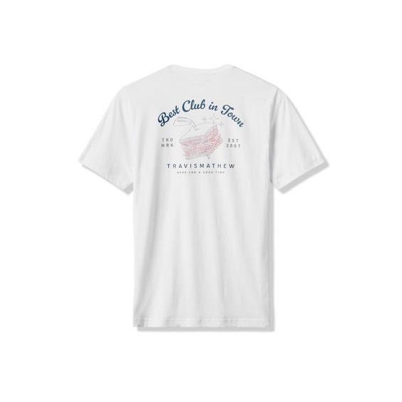 Travis Mathew Founding Member Tee Herren T- Schirt, weiss