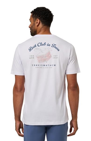 Travis Mathew Founding Member Tee Herren T- Schirt, weiss