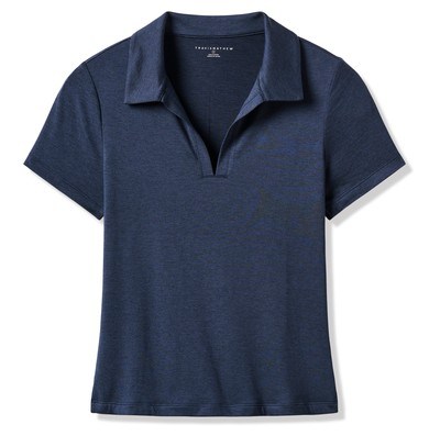 Travis Mathew Skyloft Light Damen Poloshirt, heather navy blazer