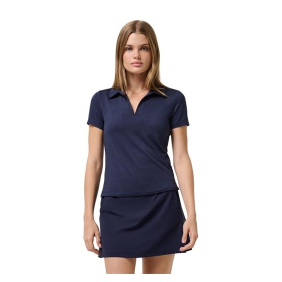 Travis Mathew Skyloft Light Damen Poloshirt, heather navy blazer