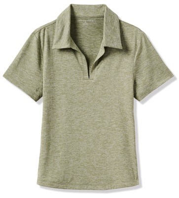 Travis Mathew Skyloft Light Damen Poloshirt, heather oil green