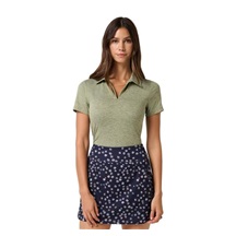 Travis Mathew Skyloft Light Damen Poloshirt, heather oil green