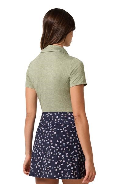 Travis Mathew Skyloft Light Damen Poloshirt, heather oil green