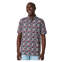 Travis Mathew Featherweight Fairway Fit Herren Poloshirt, black/floral