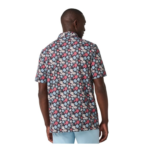 Travis Mathew Featherweight Fairway Fit Herren Poloshirt, black/floral