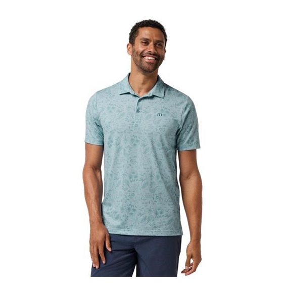 Travis Mathew Featherweight Paradise Herren Poloshirt, forget me now