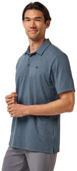 Travis Mathew Free Passage Herren Poloshirt, bering sea