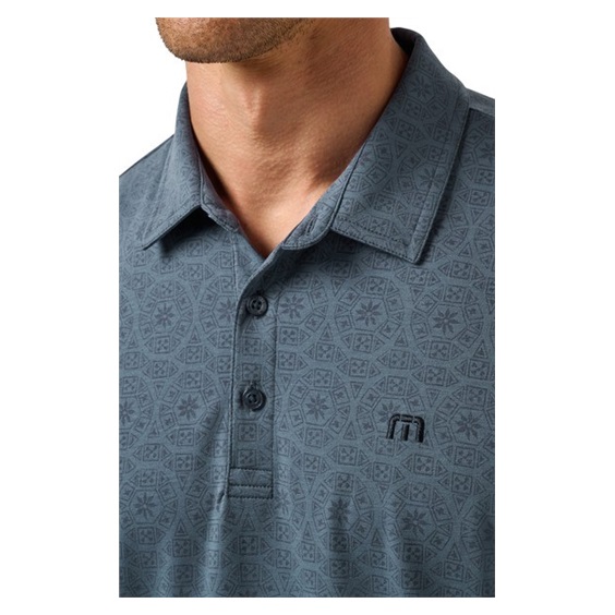 Travis Mathew Free Passage Herren Poloshirt, bering sea