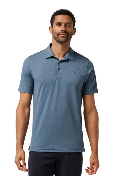 Travis Mathew Performance Jersey Wave Herren Poloshirt, bering sea