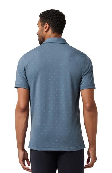Travis Mathew Performance Jersey Wave Herren Poloshirt, bering sea